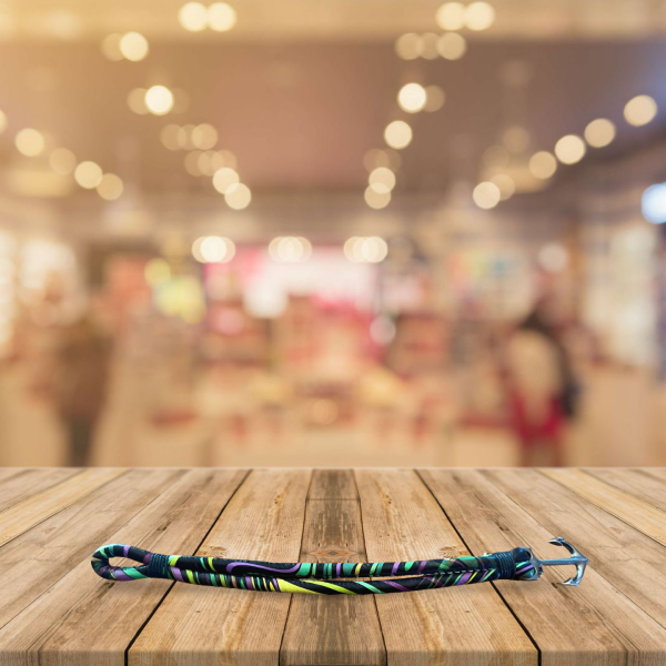 Anchor Bracelet - Green/Black