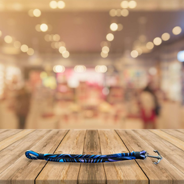 Anchor Bracelet - Purple/Black