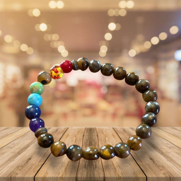 Tiger Eye Barbell Bracelet